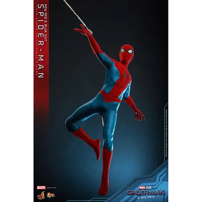 Hot Toys: Spider-Man (New Red and Blue Suit) - No Way Home - Movie Masterpiece - Actionfigur 1/6 - 28 cm