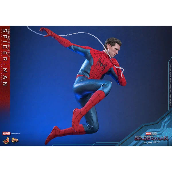 Hot Toys: Spider-Man (New Red and Blue Suit) - No Way Home - Movie Masterpiece - Actionfigur 1/6 - 28 cm