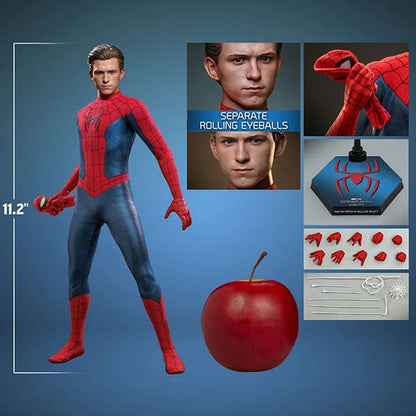 Hot Toys: Spider-Man (New Red and Blue Suit) - No Way Home - Movie Masterpiece - Actionfigur 1/6 - 28 cm