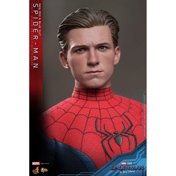 Hot Toys: Spider-Man (New Red and Blue Suit) - No Way Home - Movie Masterpiece - Actionfigur 1/6 - 28 cm