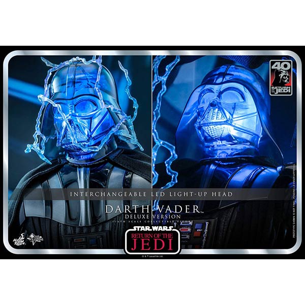 Hot Toys: Star Wars - Episode VI - Darth Vader (40th Anniversary) - Deluxe Version Actionfigur 1/6 - 35 cm