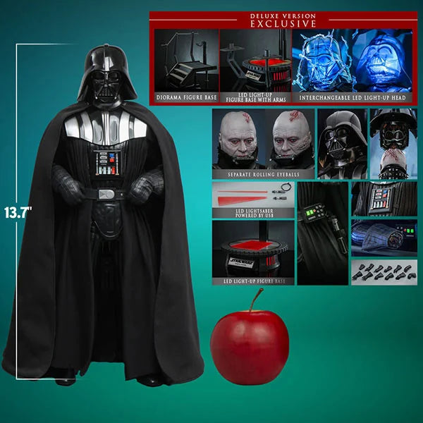 Hot Toys: Star Wars - Episode VI - Darth Vader (40th Anniversary) - Deluxe Version Actionfigur 1/6 - 35 cm