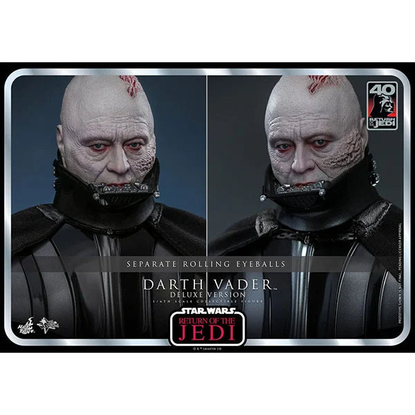 Hot Toys: Star Wars - Episode VI - Darth Vader (40th Anniversary) - Deluxe Version Actionfigur 1/6 - 35 cm