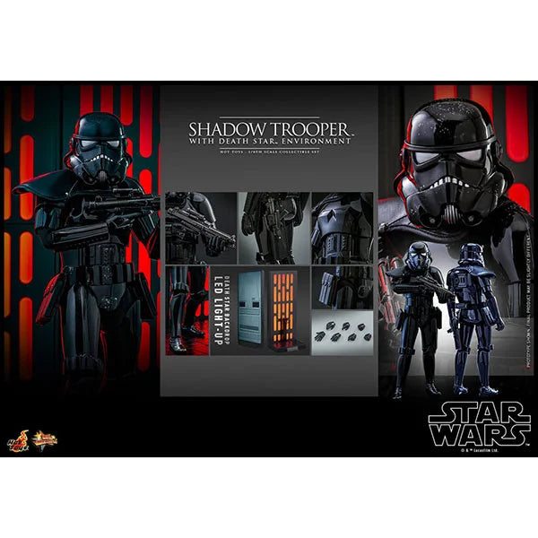 Hot Toys: Star Wars - Shadow Trooper with Death Star Environment - Movie Masterpiece - Actionfigur 1/6 - 30 cm