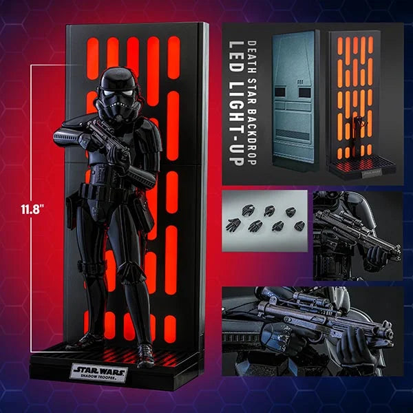 Hot Toys: Star Wars - Shadow Trooper with Death Star Environment - Movie Masterpiece - Actionfigur 1/6 - 30 cm