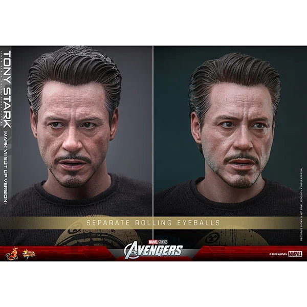 Hot Toys: The Avengers - Tony Stark (Mark VII Suit-Up Version) - Movie Masterpiece - Actionfigur 1/6 - 31 cm