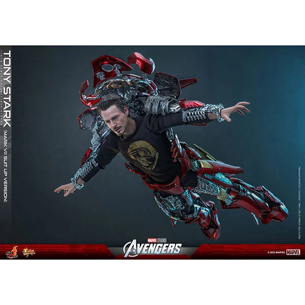Hot Toys: The Avengers - Tony Stark (Mark VII Suit-Up Version) - Movie Masterpiece - Actionfigur 1/6 - 31 cm