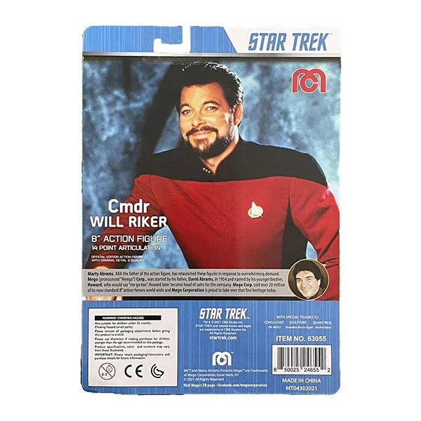 Star Trek: TNG - Cmdr Will Riker - Actionfigur - 20 cm