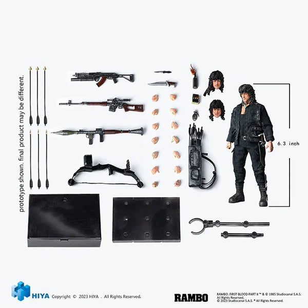 Rambo: First Blood III - John Rambo - Exquisite Super Actionfigur 1/12 - 16 cm