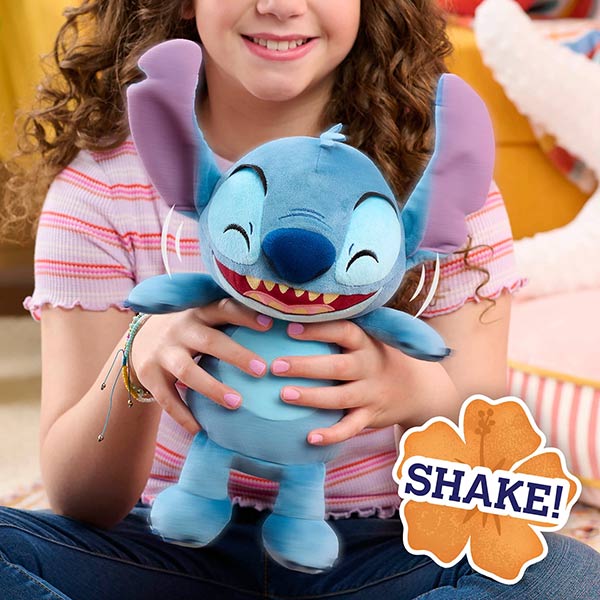 Lilo & Stitch: Plüschfigur - Stitch mit Sound- und Bewegungsfunktion - 28 cm