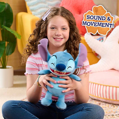 Lilo & Stitch: Plüschfigur - Stitch mit Sound- und Bewegungsfunktion - 28 cm