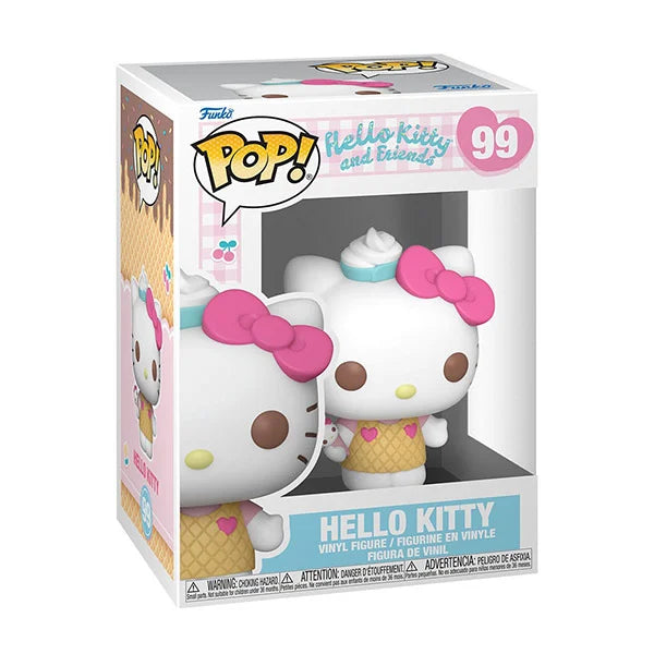 Funko: POP! Hello Kitty & Friends - Hello Kitty mit Ice Cream - 99 - 9 cm