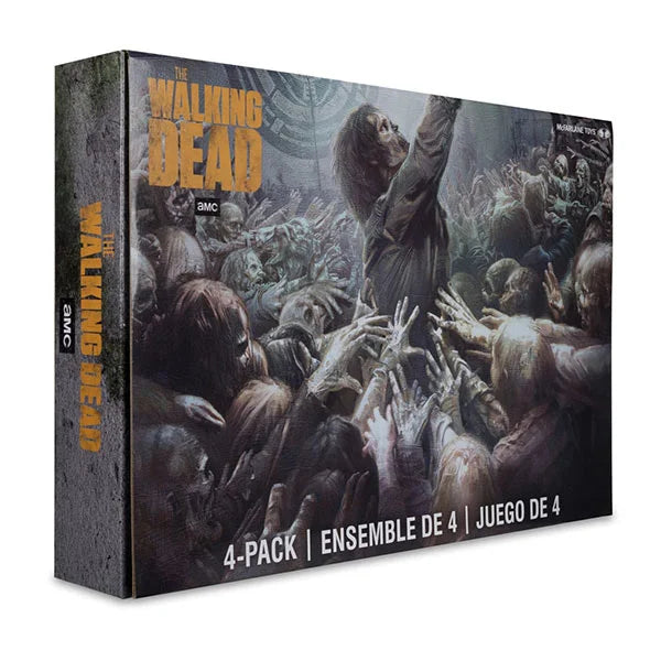 The Walking Dead: Walkers - 4er-Pack Actionfiguren - 13 cm