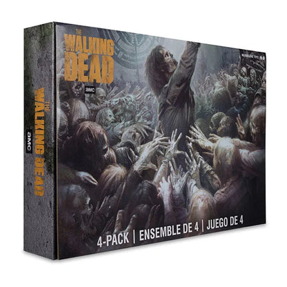 The Walking Dead: Walkers - 4er-Pack Actionfiguren - 13 cm