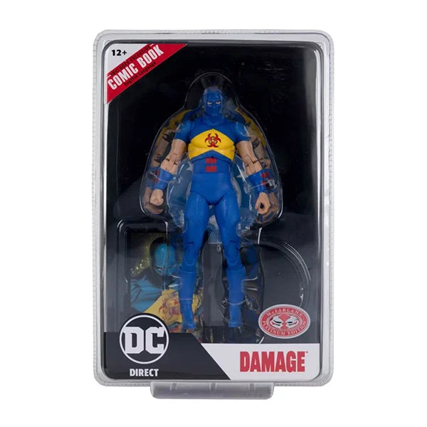 DC Direct Page Punchers: Damage (Kingdom Come) - Platinum Edition -Actionfigur & Comic - 18 cm