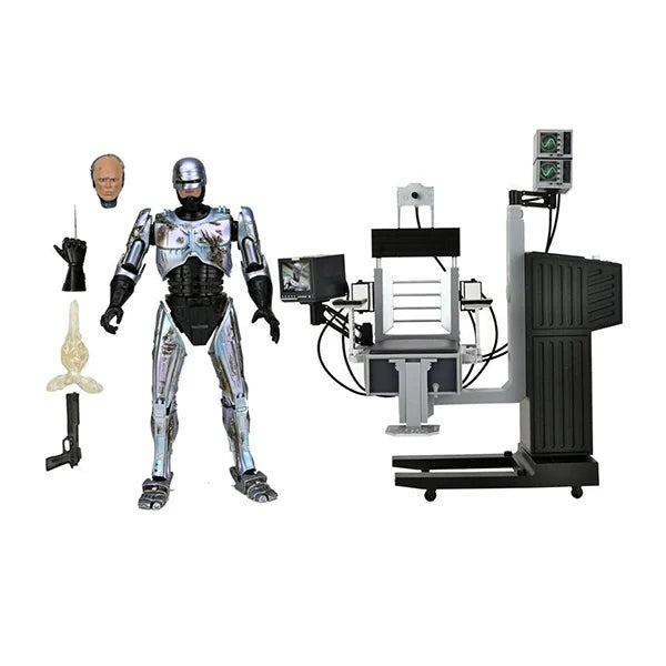 RoboCop: Battle Damaged RoboCop with Chair - Ultimate Actionfigur - 18 cm