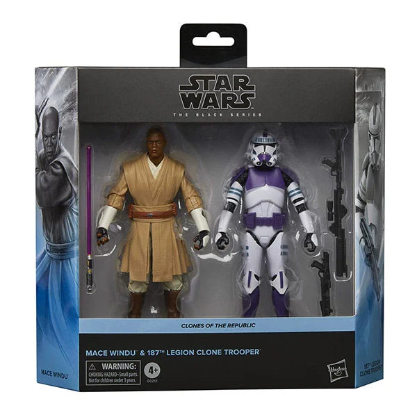 Star Wars: Black Series - Clones of the Republic - Mace Windu & 187 Clone Trooper - 2er-Pack - G0212 - 15 cm