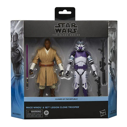 Star Wars: Black Series - Clones of the Republic - Mace Windu & 187 Clone Trooper - 2er-Pack - G0212 - 15 cm