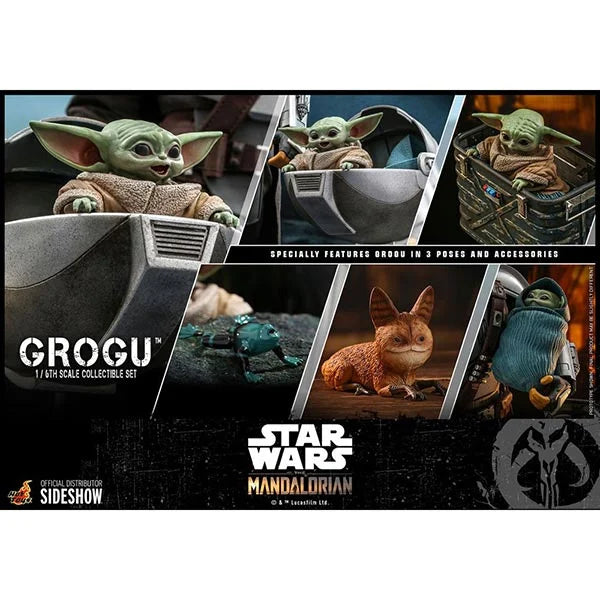 Hot Toys: Star Wars - The Mandalorian - Grogu 3er-Set - Actionfiguren 1/6