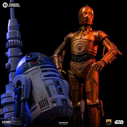 Star Wars: C-3PO & R2D2 (Limited Edition) - Deluxe Art Scale Statue 1/10 - 31 cm
