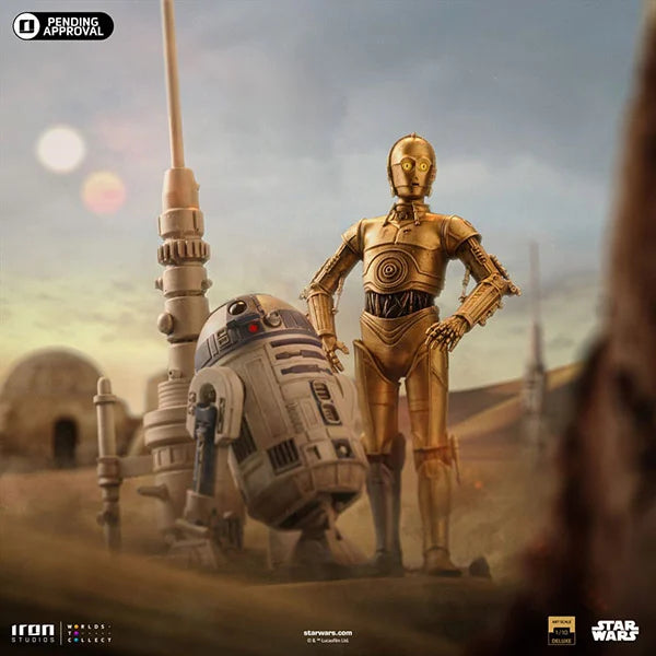 Star Wars: C-3PO & R2D2 (Limited Edition) - Deluxe Art Scale Statue 1/10 - 31 cm