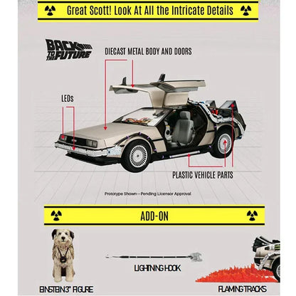 Back to the Future - DeLorean Time Machine - Diecast Modell 1/10 - 45 cm