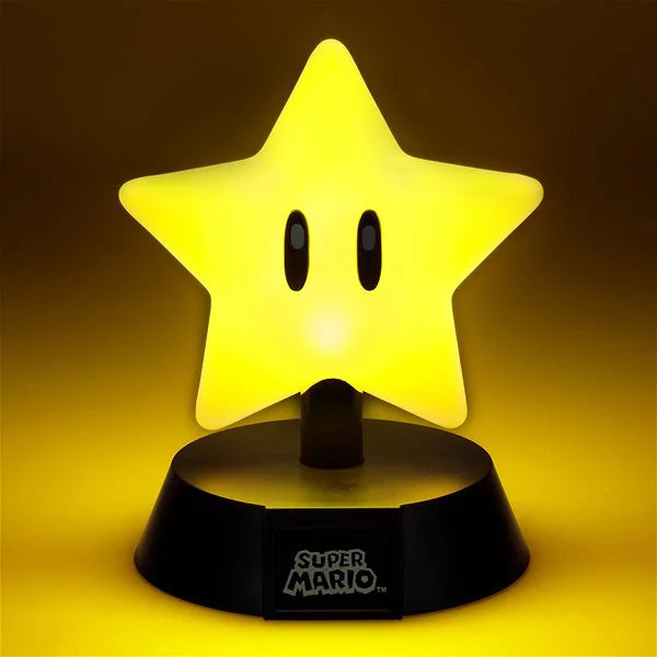 Super Mario: Super Star (V2) - Icon Lampe / Deko-Leuchte - 10 cm