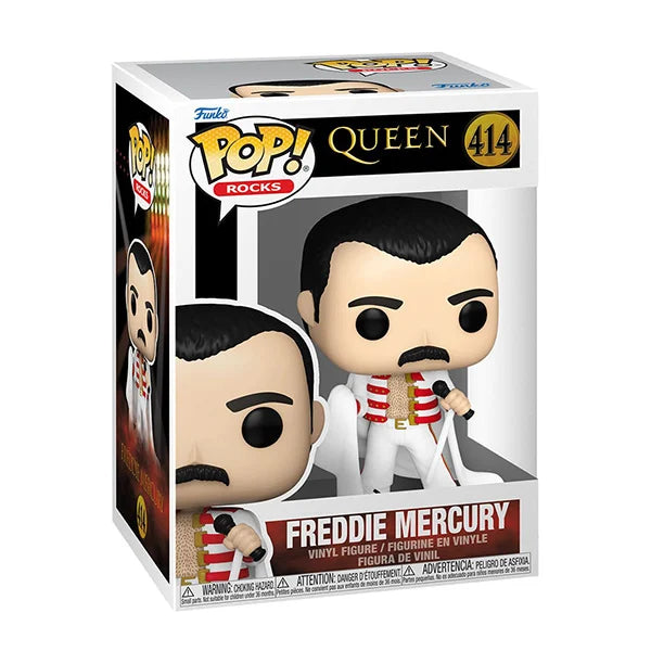 Funko: POP! Rocks - Queen - Freddie Mercury (We Will Rock You Tour) - 414 - 9 cm