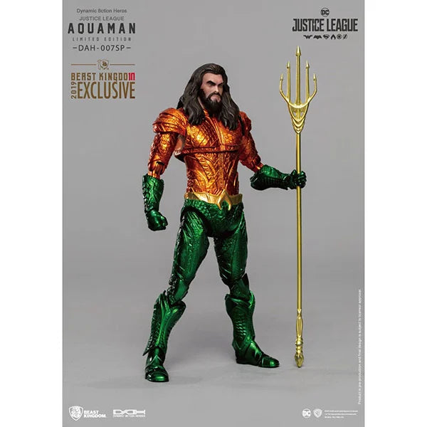 DC: Dynamic 8ction Heroes Actionfigur 1/9 - Justice League Aquaman (Comic Color Ver.) - DAH-007SP - 20 cm