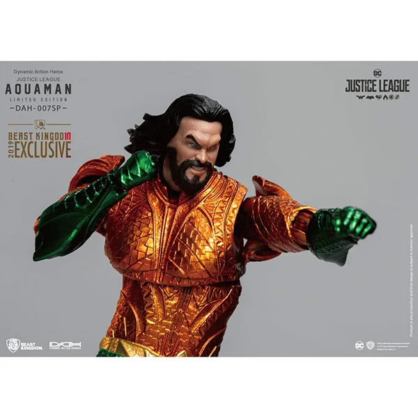 DC: Dynamic 8ction Heroes Actionfigur 1/9 - Justice League Aquaman (Comic Color Ver.) - DAH-007SP - 20 cm
