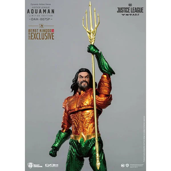 DC: Dynamic 8ction Heroes Actionfigur 1/9 - Justice League Aquaman (Comic Color Ver.) - DAH-007SP - 20 cm