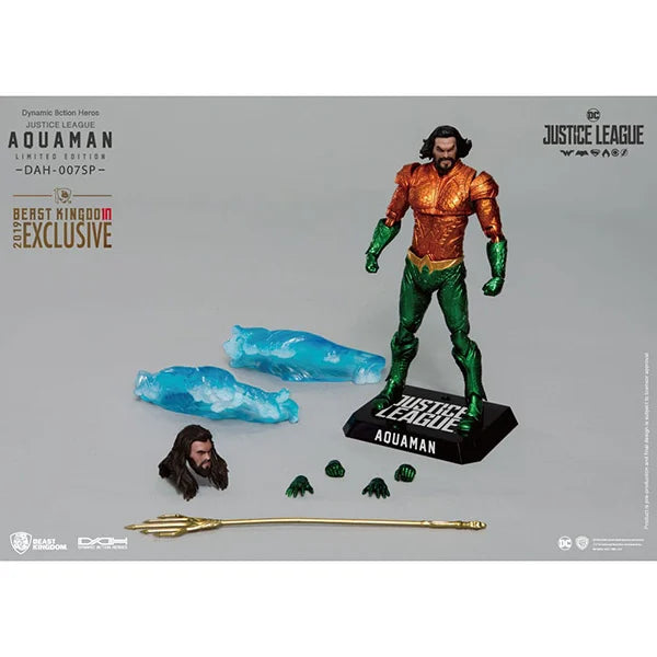 DC: Dynamic 8ction Heroes Actionfigur 1/9 - Justice League Aquaman (Comic Color Ver.) - DAH-007SP - 20 cm