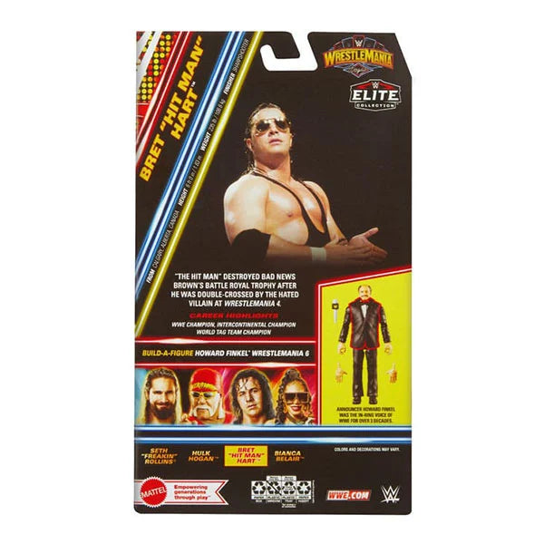 WWE Wrestling: Bret Hart - BAF - Elite Collection Actionfigur - 15 cm