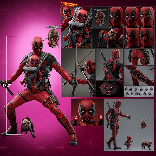 Hot Toys: Deadpool & Wolverine - Deadpool - Movie Masterpiece - Actionfigur 1/6 - 31 cm