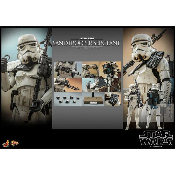 Hot Toys: Star Wars - A New Hope (Episode IV) - Sandtrooper Sergeant - Movie Masterpiece Series - Actionfigur 1/6 - 30 cm