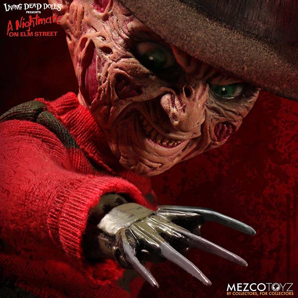 Nightmare On Elm Street: Freddy Krueger - Living Dead Dolls mit Sound - 25 cm