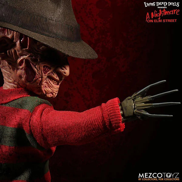 Nightmare On Elm Street: Freddy Krueger - Living Dead Dolls mit Sound - 25 cm