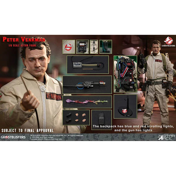 Ghostbusters: 1984 - Peter Venkman - Actionfigur 1/6 - 30 cm