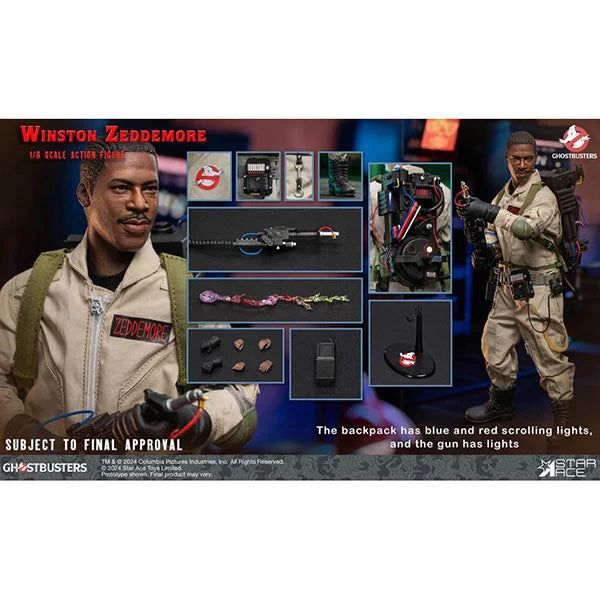 Ghostbusters: 1984 - Winston Zeddemore - Actionfigur 1/6 - 30 cm