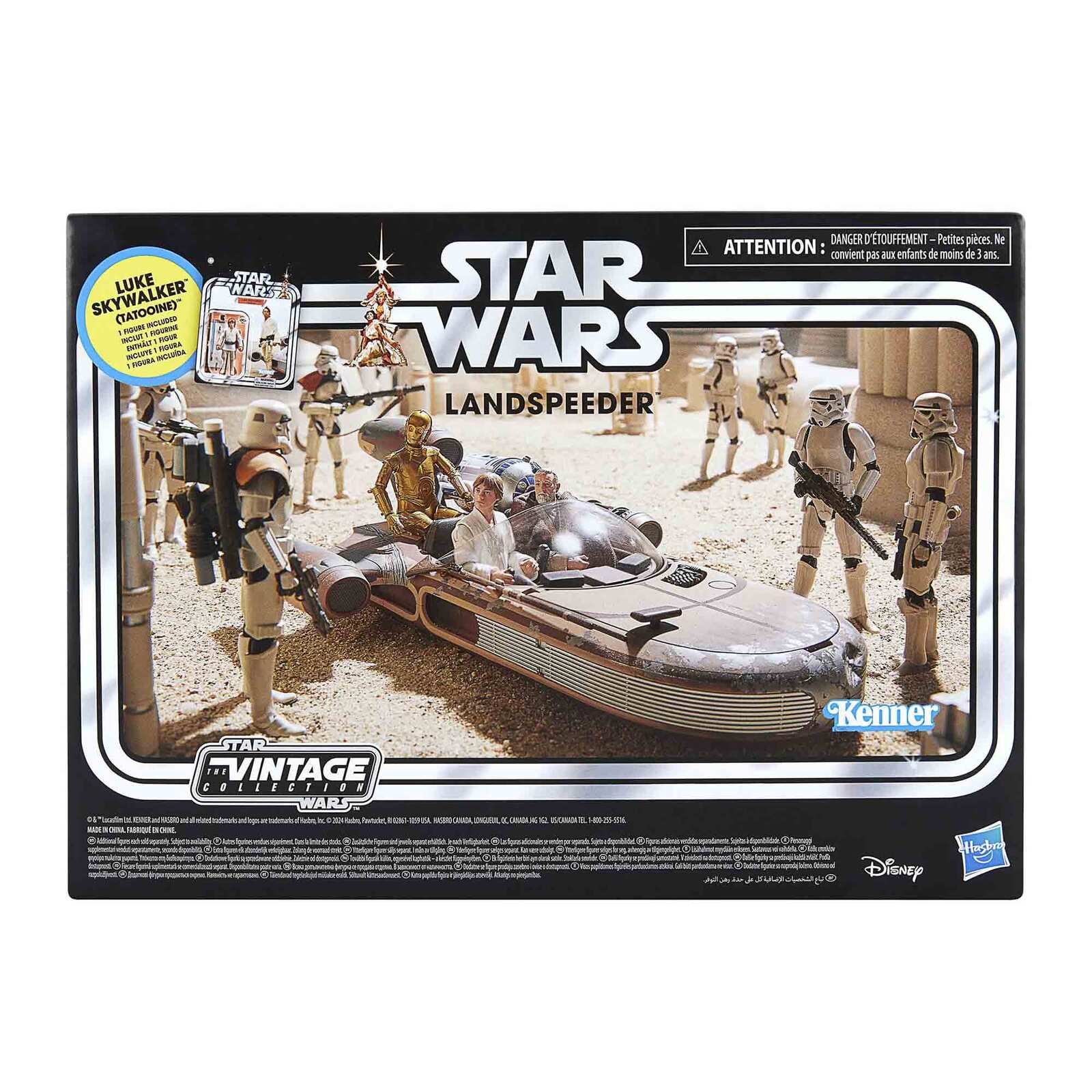 Star Wars: Vintage Collection - Kenner - Fahrzeug - Episode IV - Landspeeder & Luke Skywalker (Tatooine) - Actionfigur - G0673 - 10 cm