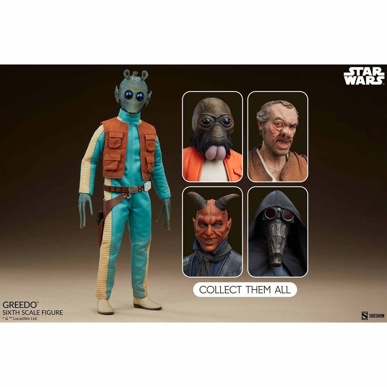 Sideshow: Star Wars - Scum & Villainy - Greedo - Collector Edition - Actionfigur 1/6 - 30 cm