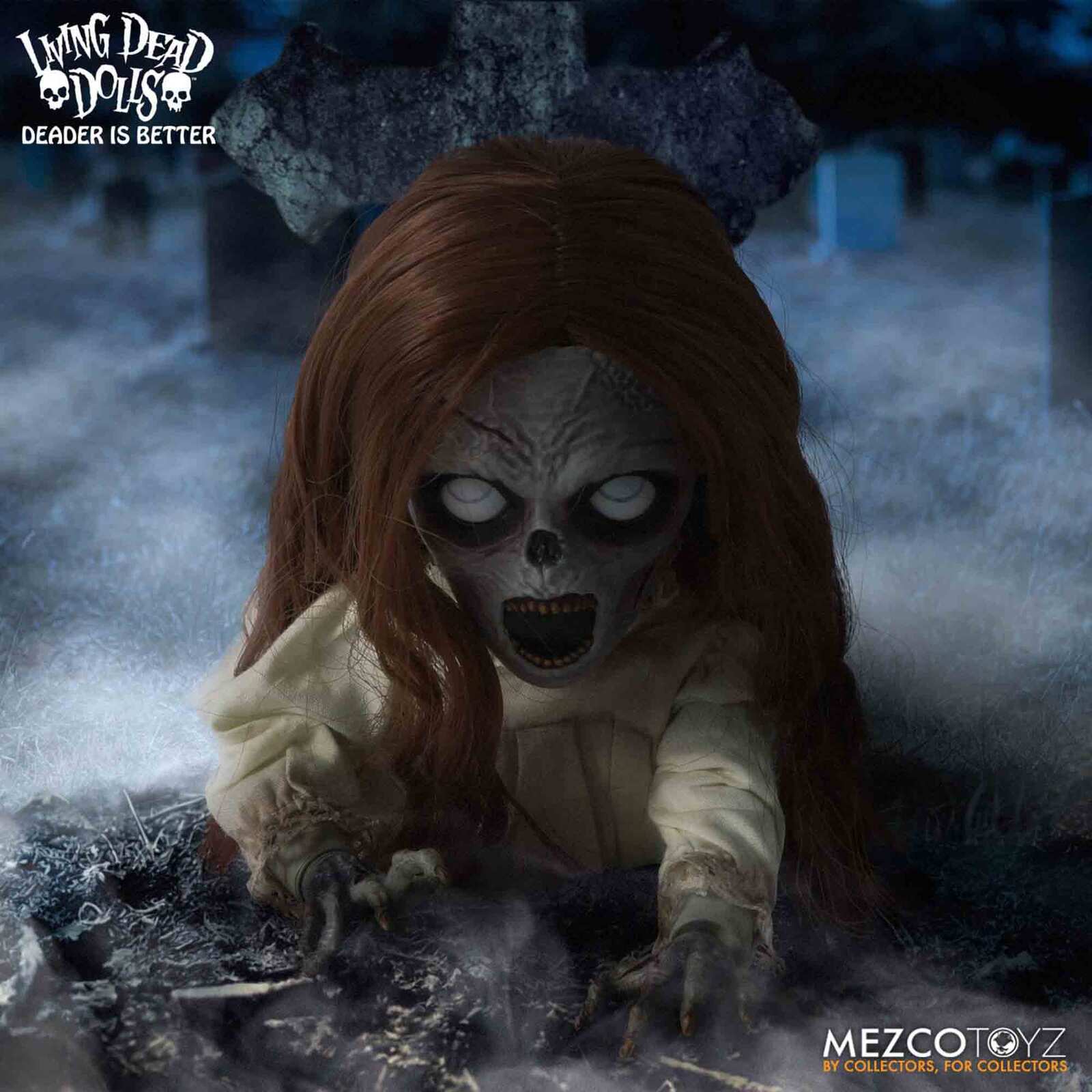 Posey: The Return of the Living Dead Dolls (25 cm) von Mezco. Die ultimative Horrorpuppe mit 2 Todesmasken, beweglichen Augen & Metallkette. Jetzt bestellen!