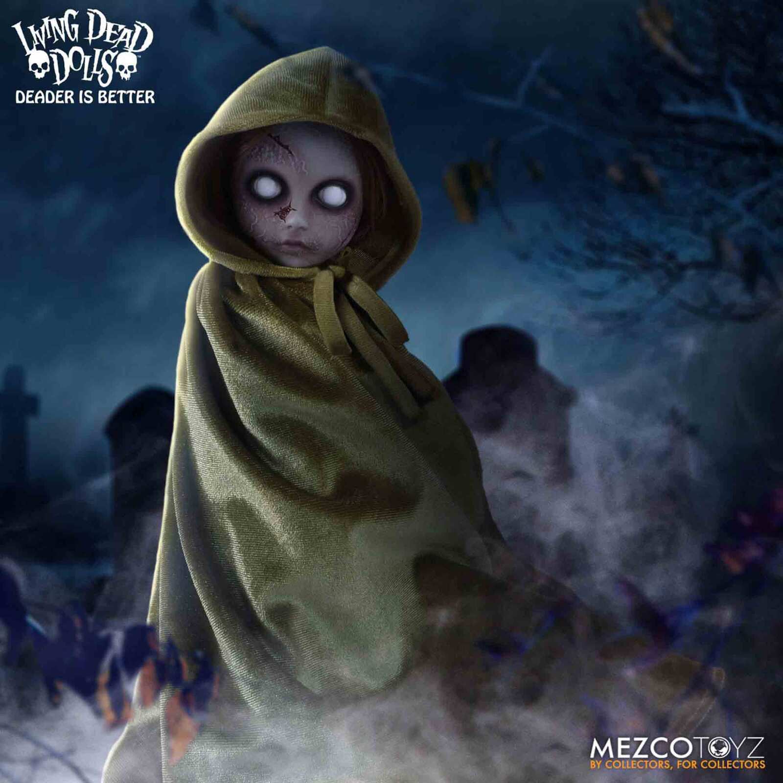 Posey: The Return of the Living Dead Dolls (25 cm) von Mezco. Die ultimative Horrorpuppe mit 2 Todesmasken, beweglichen Augen & Metallkette. Jetzt bestellen!