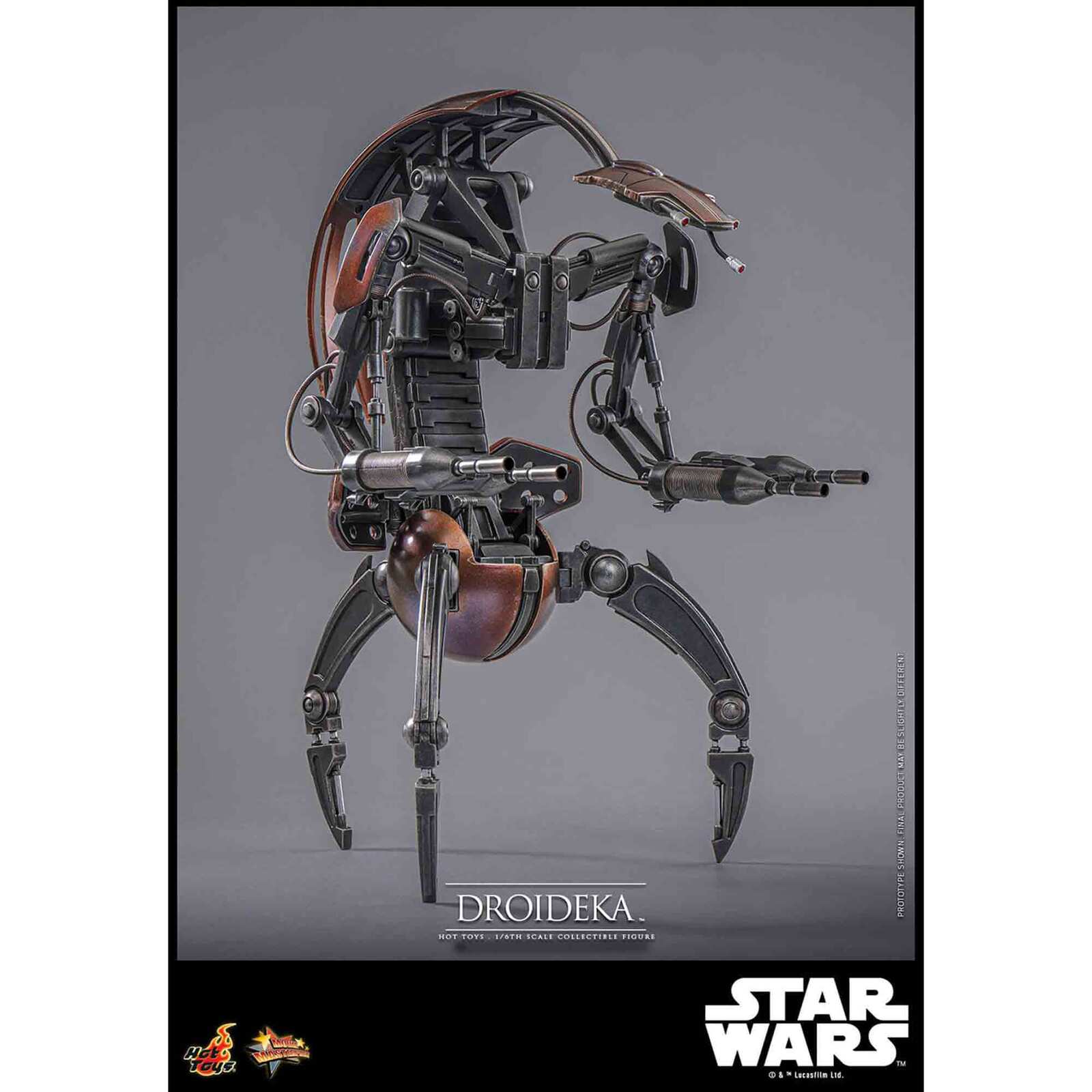 Hot Toys: Star Wars - Droideka (Episode I) - Movie Masterpiece - Actionfigur 1/6 - 27 cm