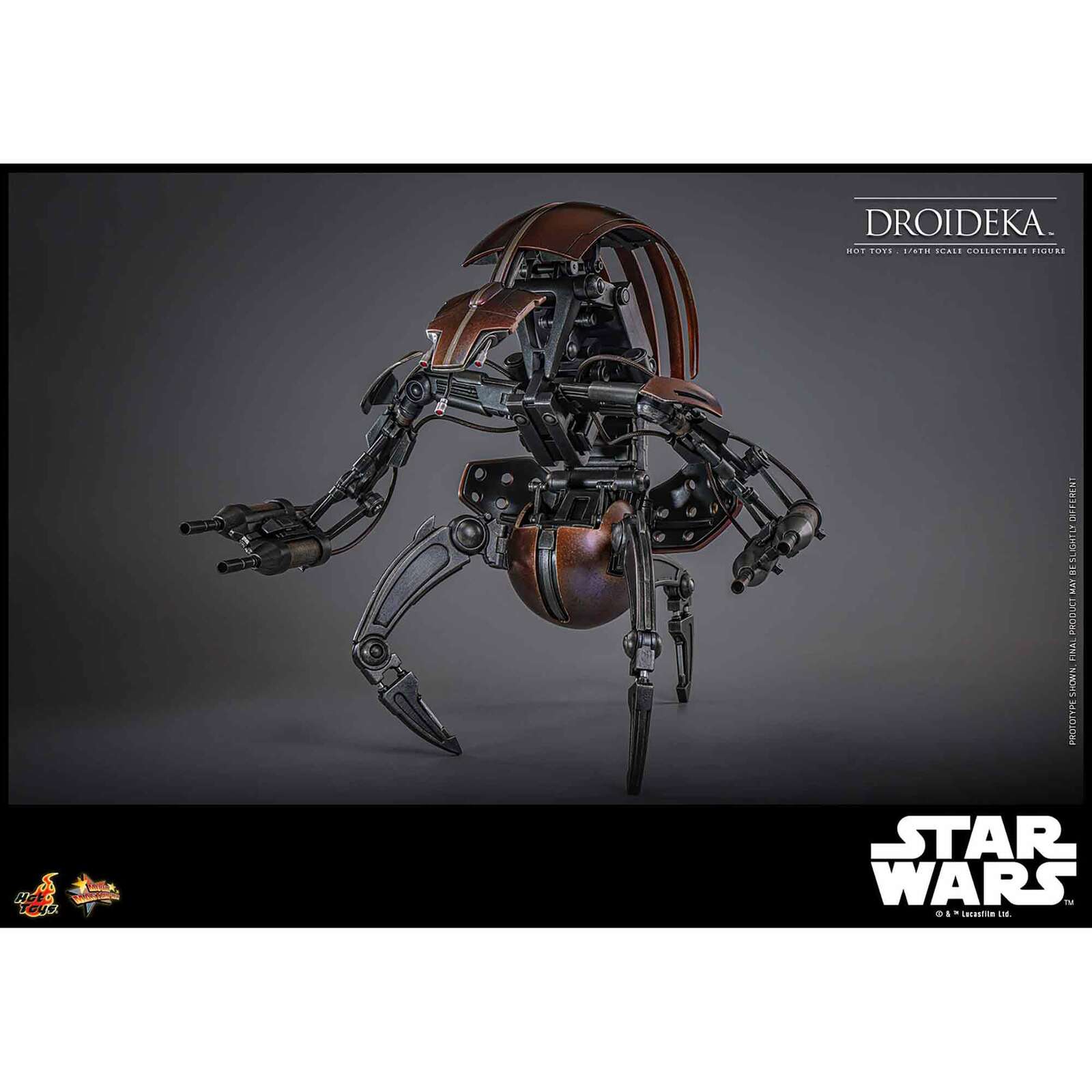 Hot Toys: Star Wars - Droideka (Episode I) - Movie Masterpiece - Actionfigur 1/6 - 27 cm