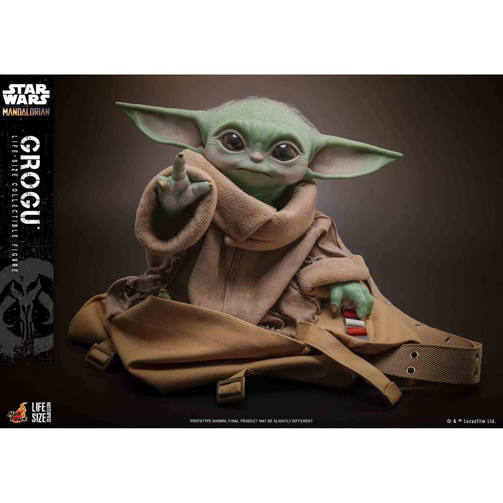 Hot Toys: Star Wars - The Mandalorian - Grogu - Masterpiece - Life-Size Actionfigur 1/1 - 37 cm