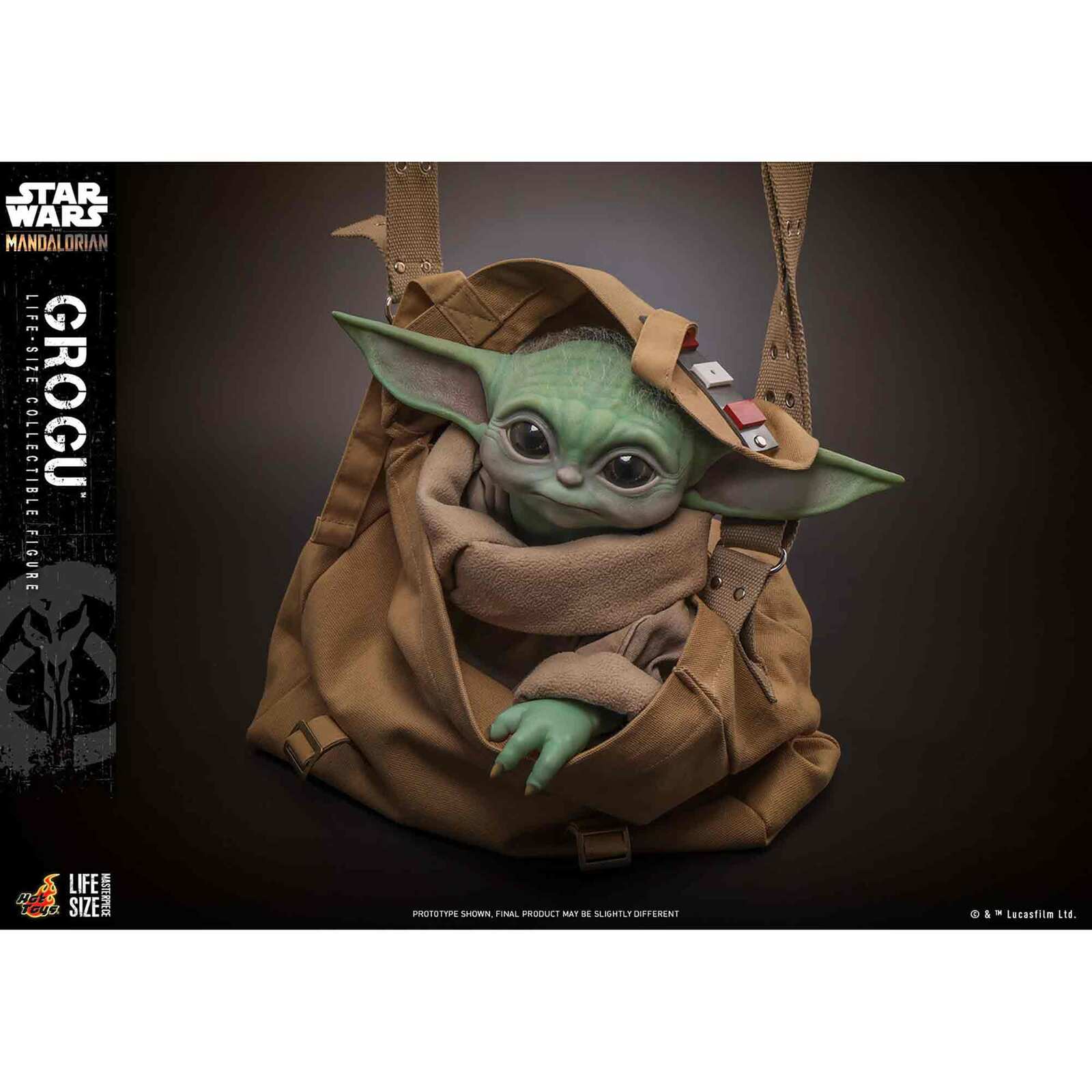 Hot Toys: Star Wars - The Mandalorian - Grogu - Masterpiece - Life-Size Actionfigur 1/1 - 37 cm