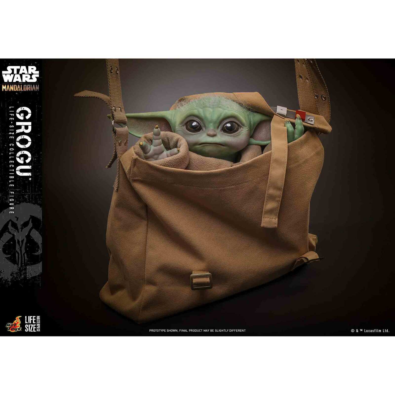 Hot Toys: Star Wars - The Mandalorian - Grogu - Masterpiece - Life-Size Actionfigur 1/1 - 37 cm