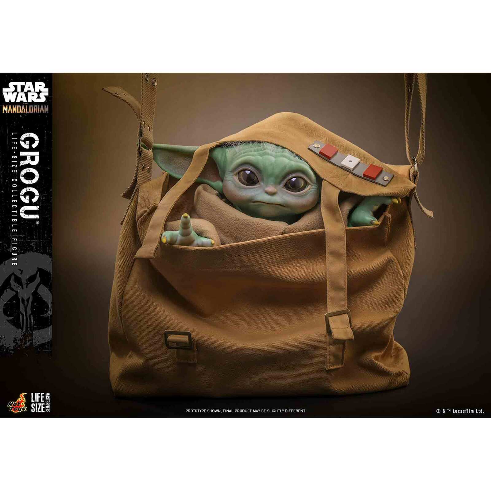 Hot Toys: Star Wars - The Mandalorian - Grogu - Masterpiece - Life-Size Actionfigur 1/1 - 37 cm