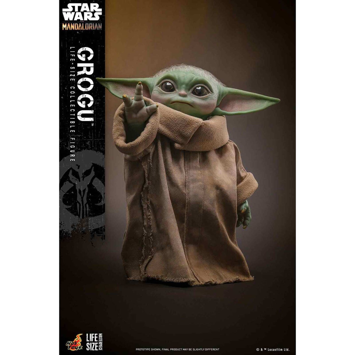 Hot Toys: Star Wars - The Mandalorian - Grogu - Masterpiece - Life-Size Actionfigur 1/1 - 37 cm